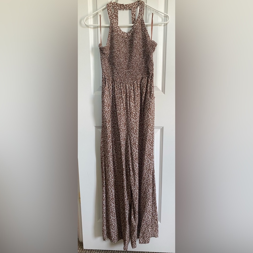 Brown Cheetah Print jumpsuit